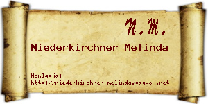 Niederkirchner Melinda névjegykártya